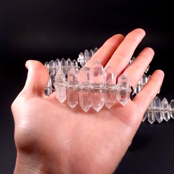 (1) Messy Bun Crystal Crown Barrette - Picture 7 of 11